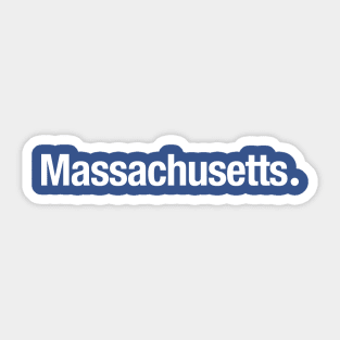 Massachusetts. Sticker